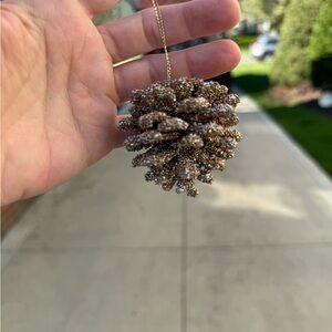 Beaded Pinecone Ornament Lot